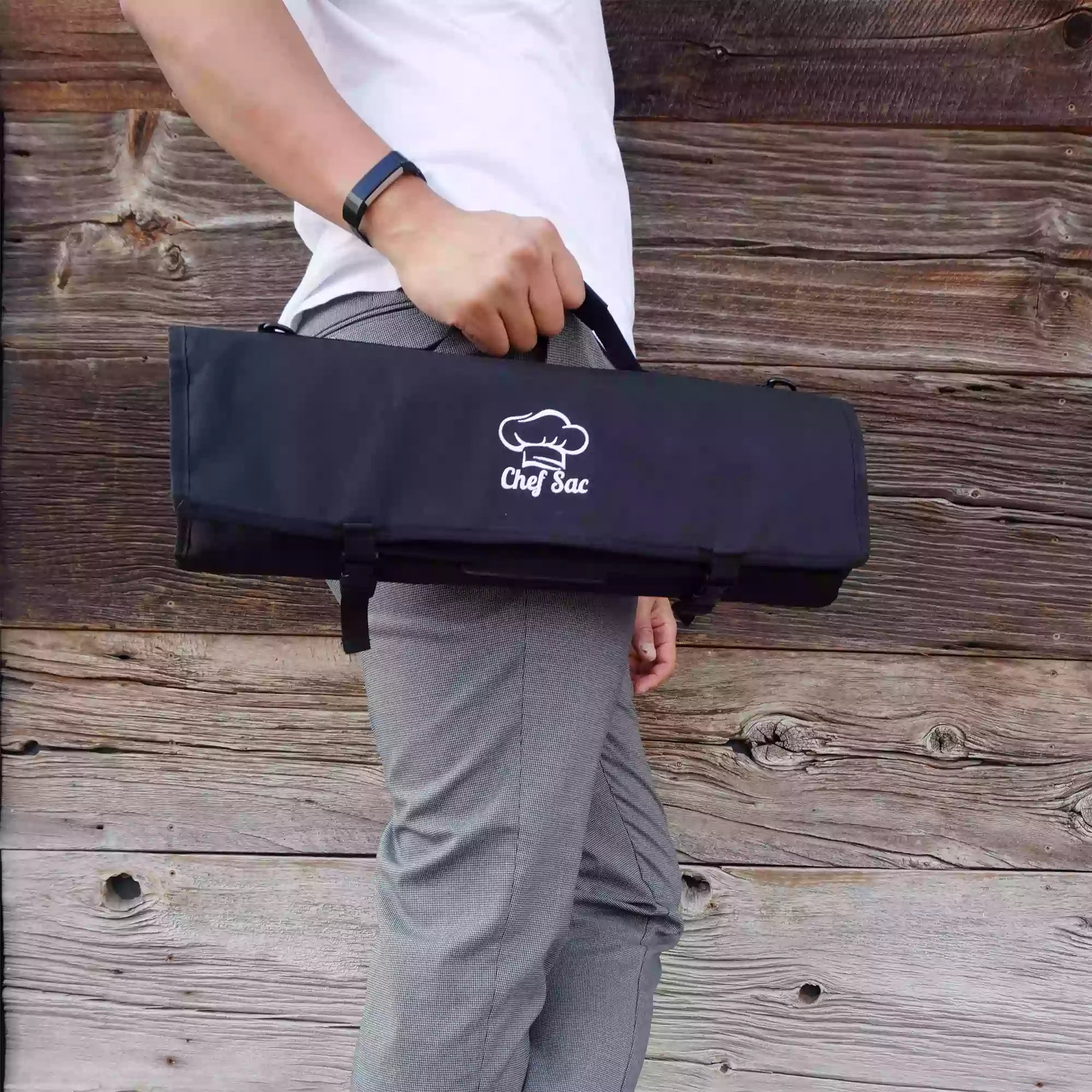 Waxed Canvas Elite Chef Knife Roll Bag by Chef Sac