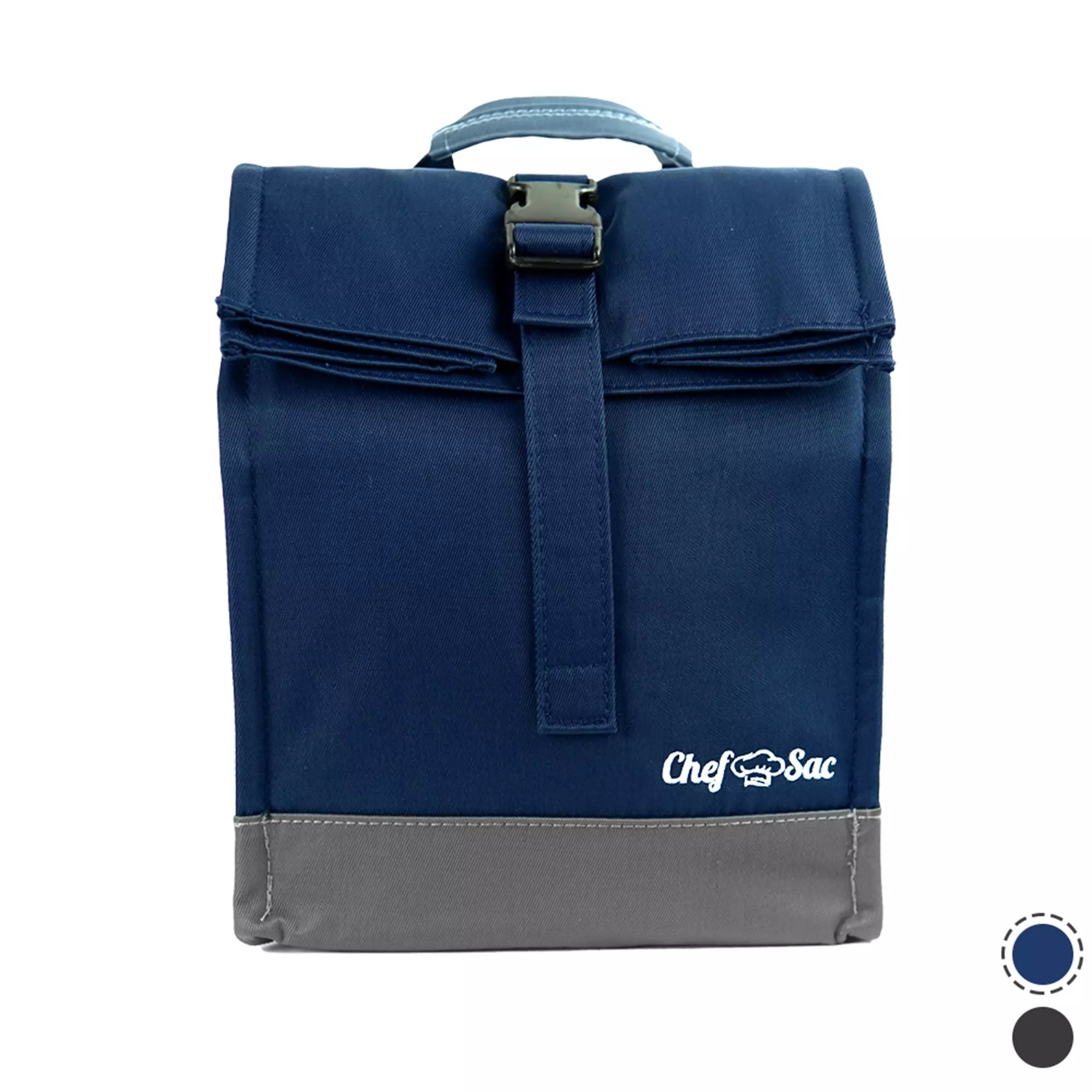 Minerva: Roll top insulated lunch bag – oak blue designs